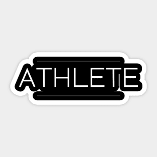 Athlete Minimalist Design Sticker